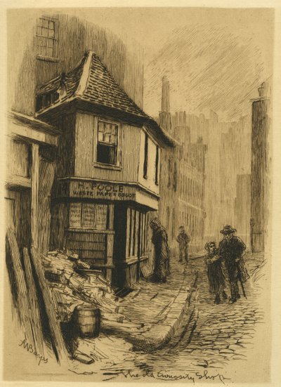 The Old Curiosity Shop, from English Etchings, vol. V, pl. 5 by Alfred Walter Bayes